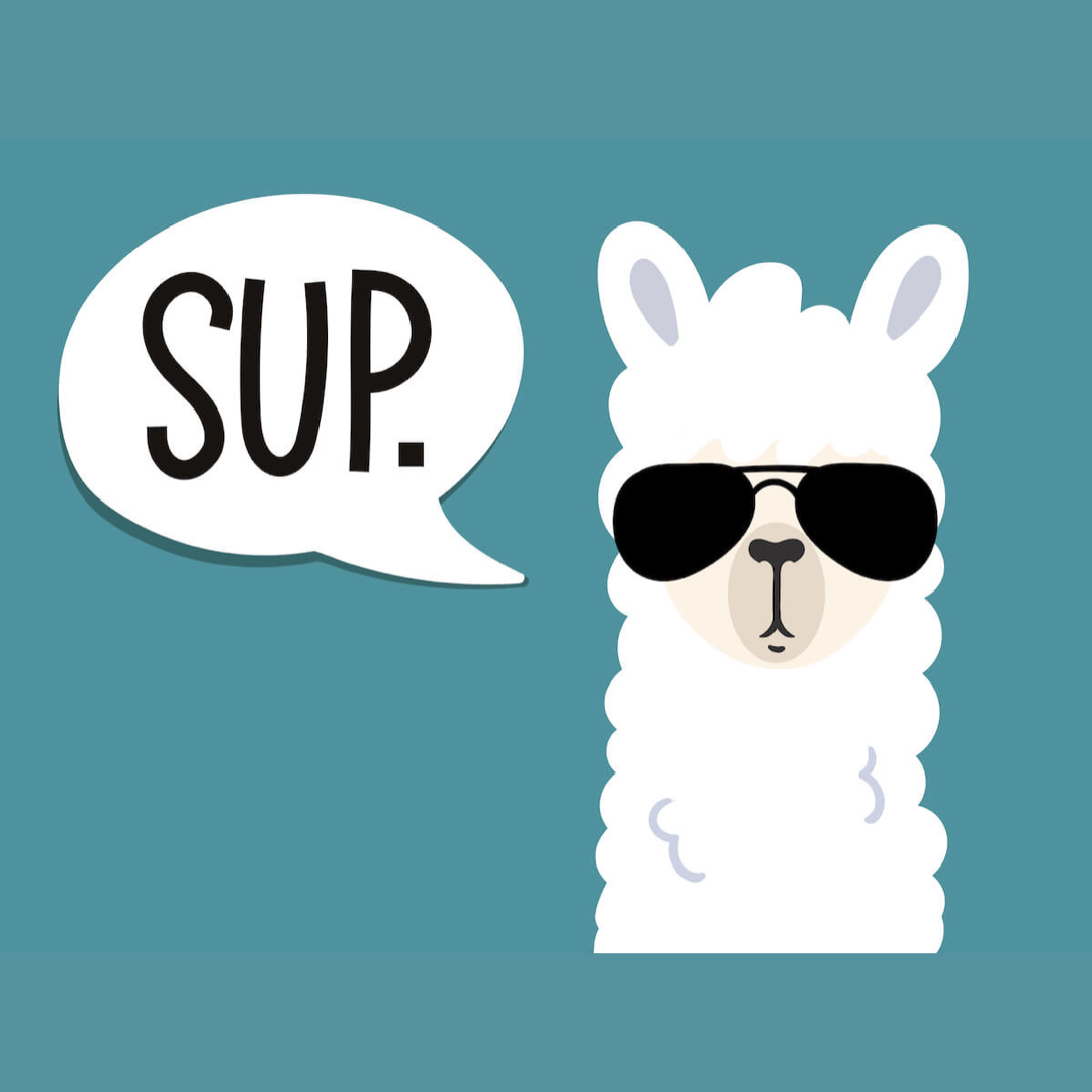 ‎Llama poster vector depression meme