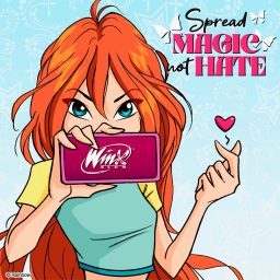 Winx-Cybersmile-Spread-Magic-Not-Hate-campaign-poster
