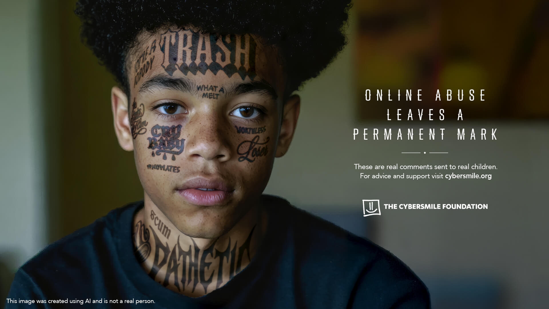 Cybersmile Campaign 2025 Words Are Permanent Slider 2